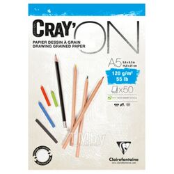 Блок-склейка "CrayOn" А5, 120г/м2, 50л. Clairefontaine 975019C