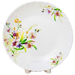 Тарелка десертная стеклокерамическая "английский сад" 19 см Olaff 131-21025