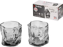 Набор стаканов, 2 шт., 230 мл, серия Ice Rock Smoke Grey, PERFECTO LINEA 31-290400