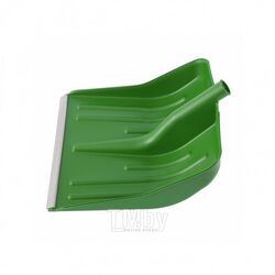 Лопата для уборки снега пластиковая, зеленая, 420х425 мм, без черенка, Россия Сибртех 61619