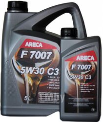 Моторное масло Areca F7007 5W30 C3 / 11172+11171 (5л+1л)