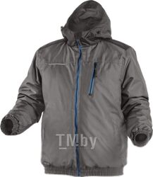 Утепленная куртка-бомбер графит XL HOEGERT HT5K242-XL
