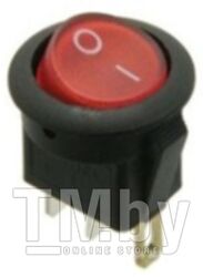 Клавишный переключатель круглый MIRS-101-3-R красный с подсветкой 2 положения 1з TDM SQ0703-0041