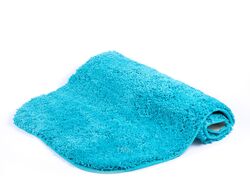 Коврик для ванной текстильный голубой "Wellness" 55*85 см (арт. 7049315, код 091884)