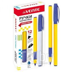 Ручка шариковая d=0.7 мм "Triolino Sun" серия Speed Pro, жёлтый трехгранный корпус, синяя, deVente 5073841