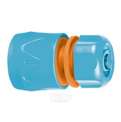 Соединитель быстросъемный, с аквастопом, для шланга пластиковый, 1/2" Remocolor 64-2-018