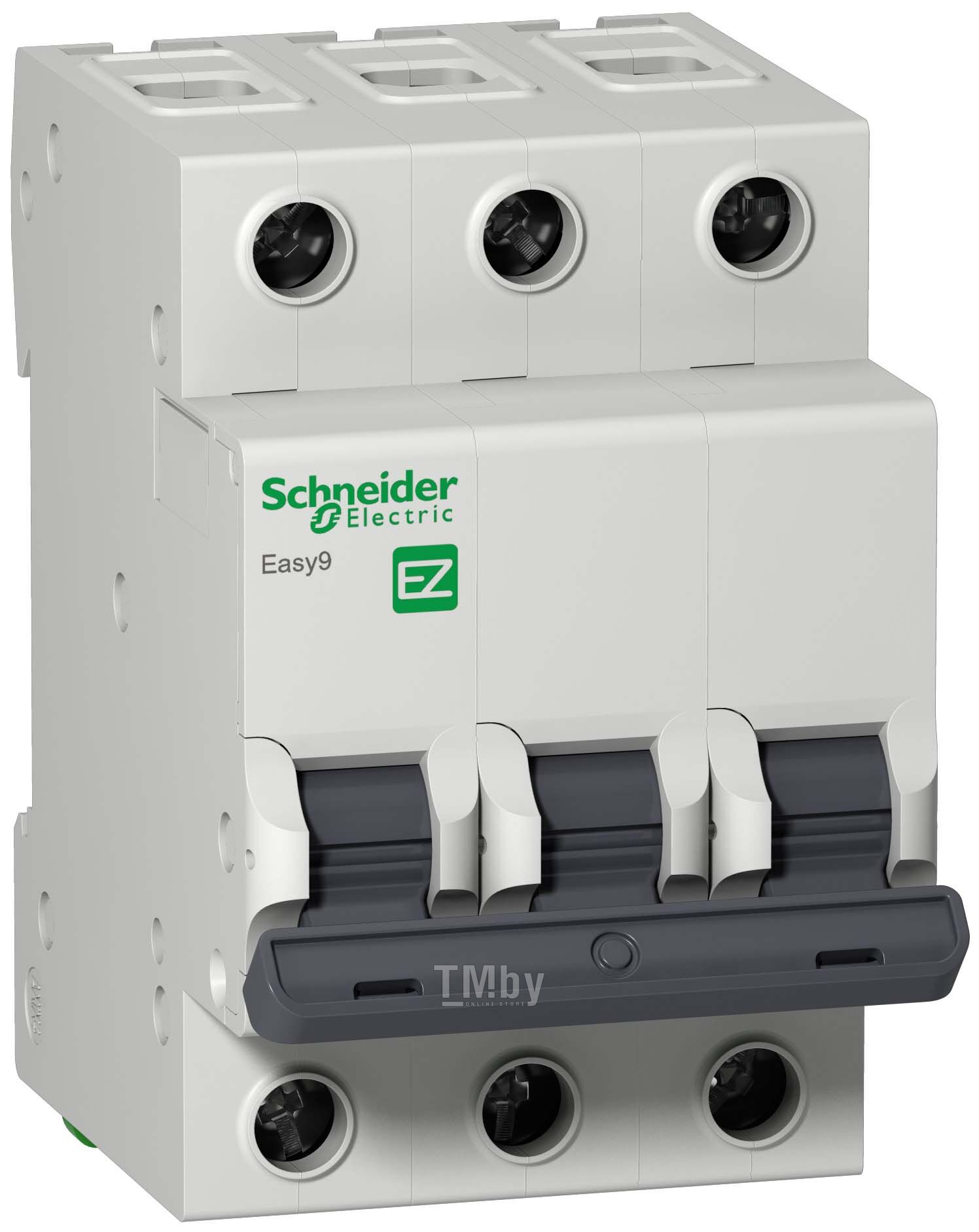 Купить автоматический выключатель Easy9 3П 20A C 4,5 кА Schneider Electric  EZ9F34320 в Минске — TM.by